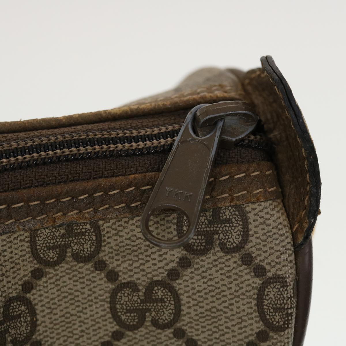 GUCCI GG Canvas Web Sherry Line Boston Bag Beige Red 39•02•041 44811