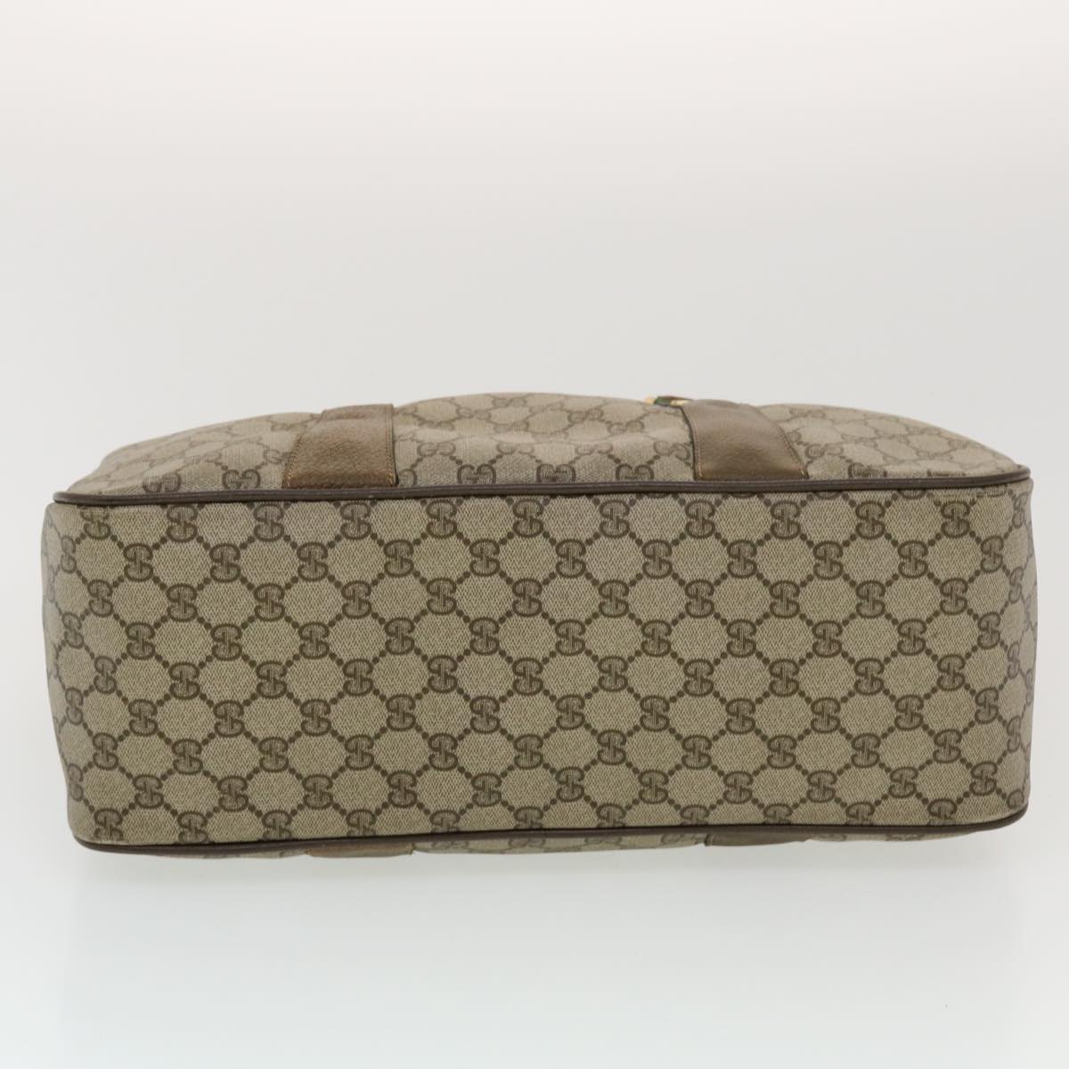 GUCCI GG Canvas Web Sherry Line Boston Bag Beige Red 39•02•041 44811