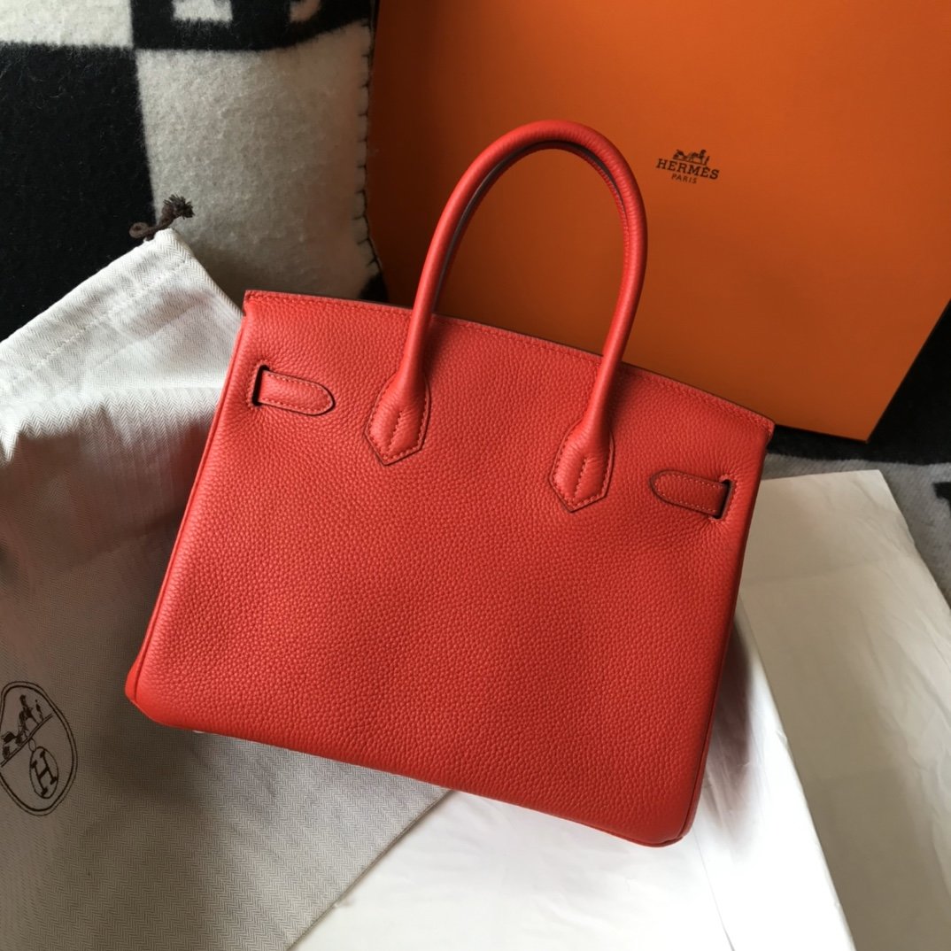 GLAMI Birkin Rouge De Coeur Red Epsom Gold Hardware Bag For Women, Handbags, Shoulder Bags 30cm/12in