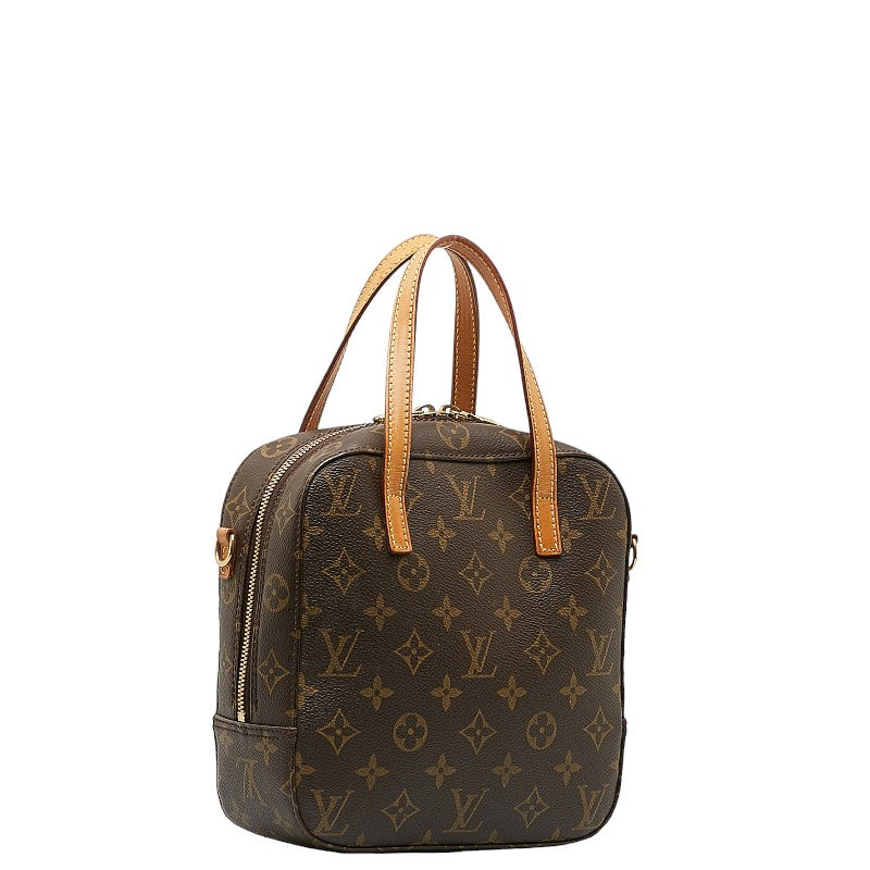 Louis Vuitton Monogram Spontaneous Handbag Shoulder Bag 2WAY M47500 Brown PVC Leather  Louis Vuitton
