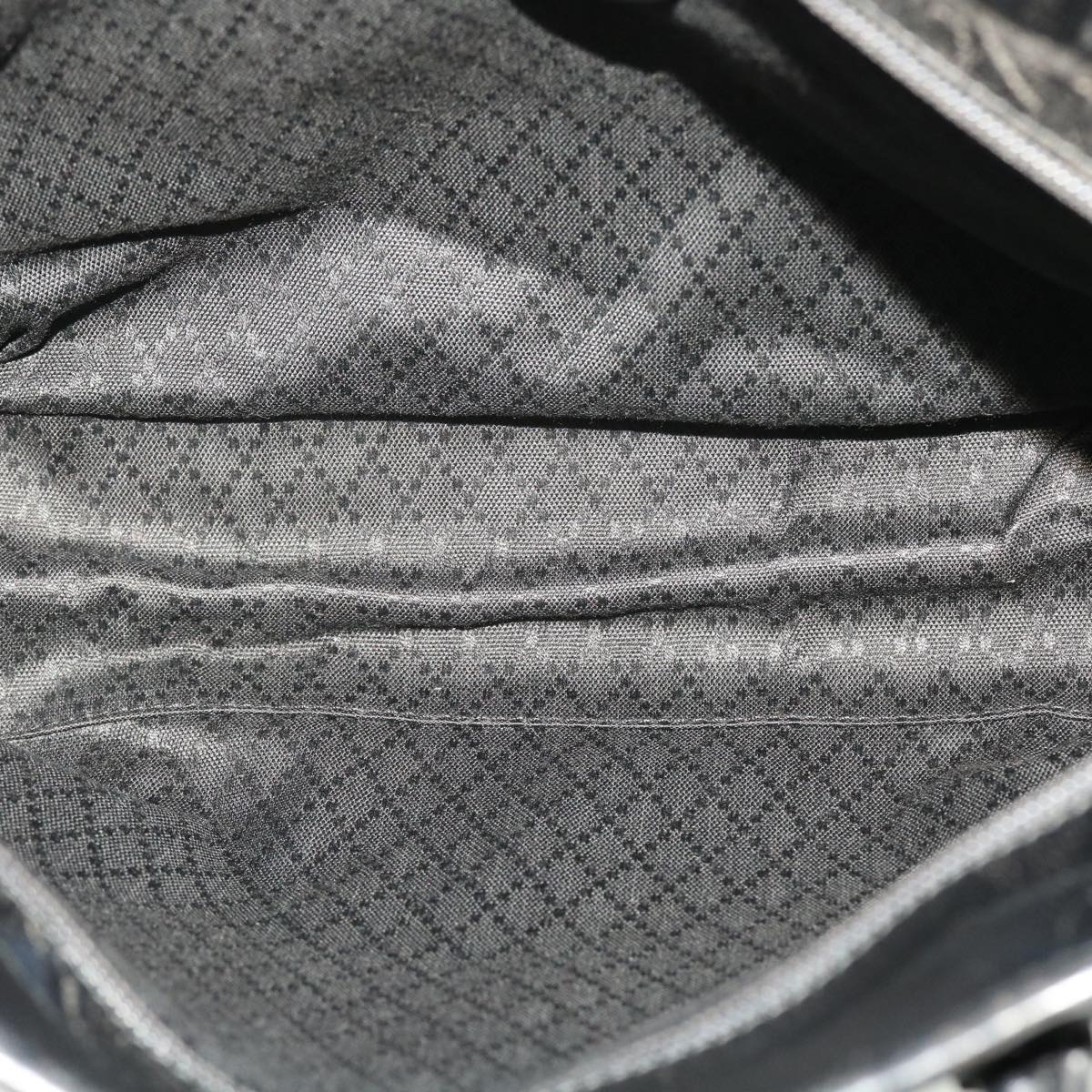 GUCCI Shoulder Bag Nylon Leather Black 45027