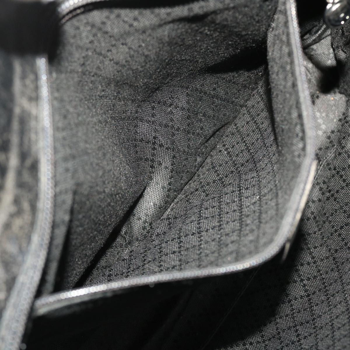 GUCCI Shoulder Bag Nylon Leather Black 45027