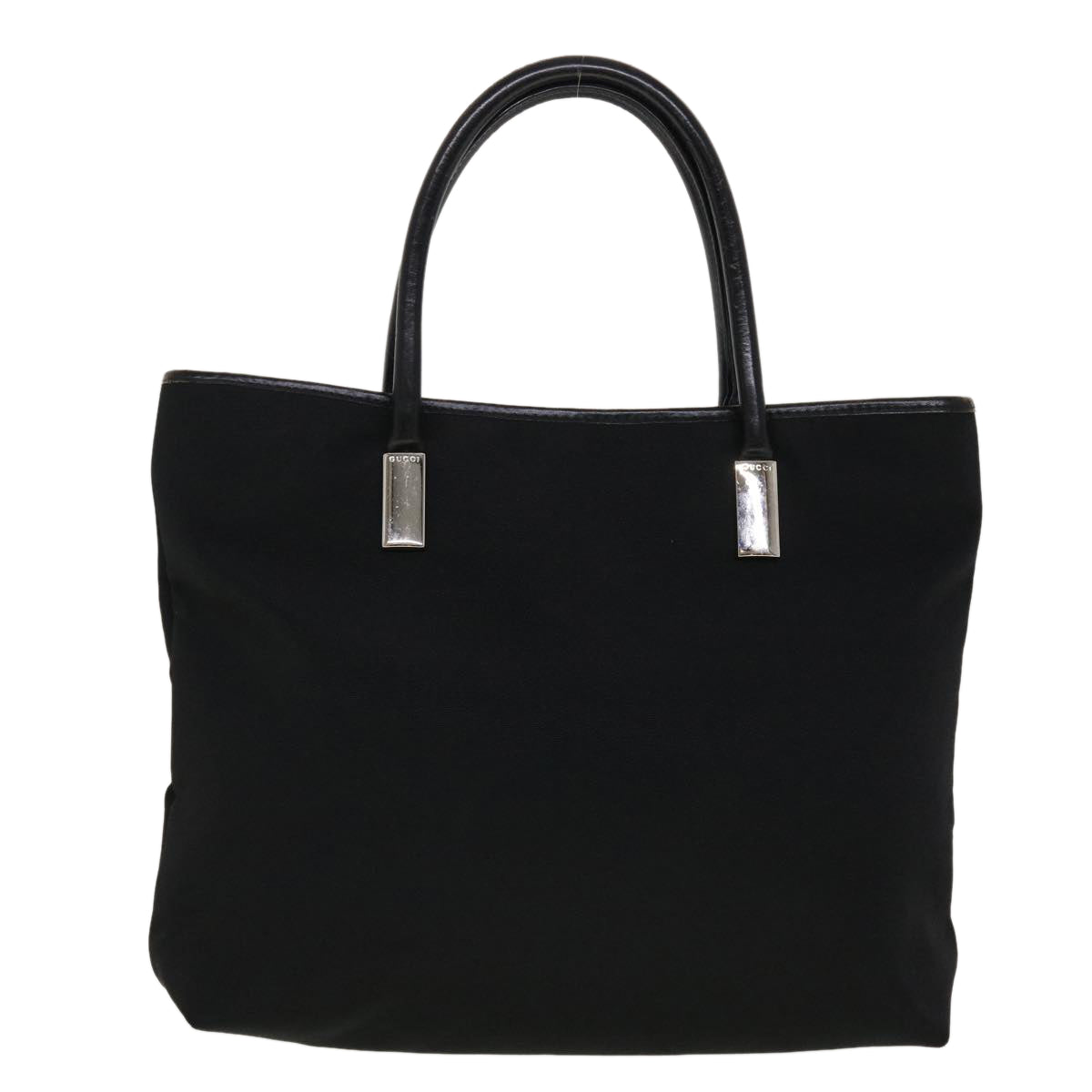 GUCCI Shoulder Bag Nylon Leather Black 45027