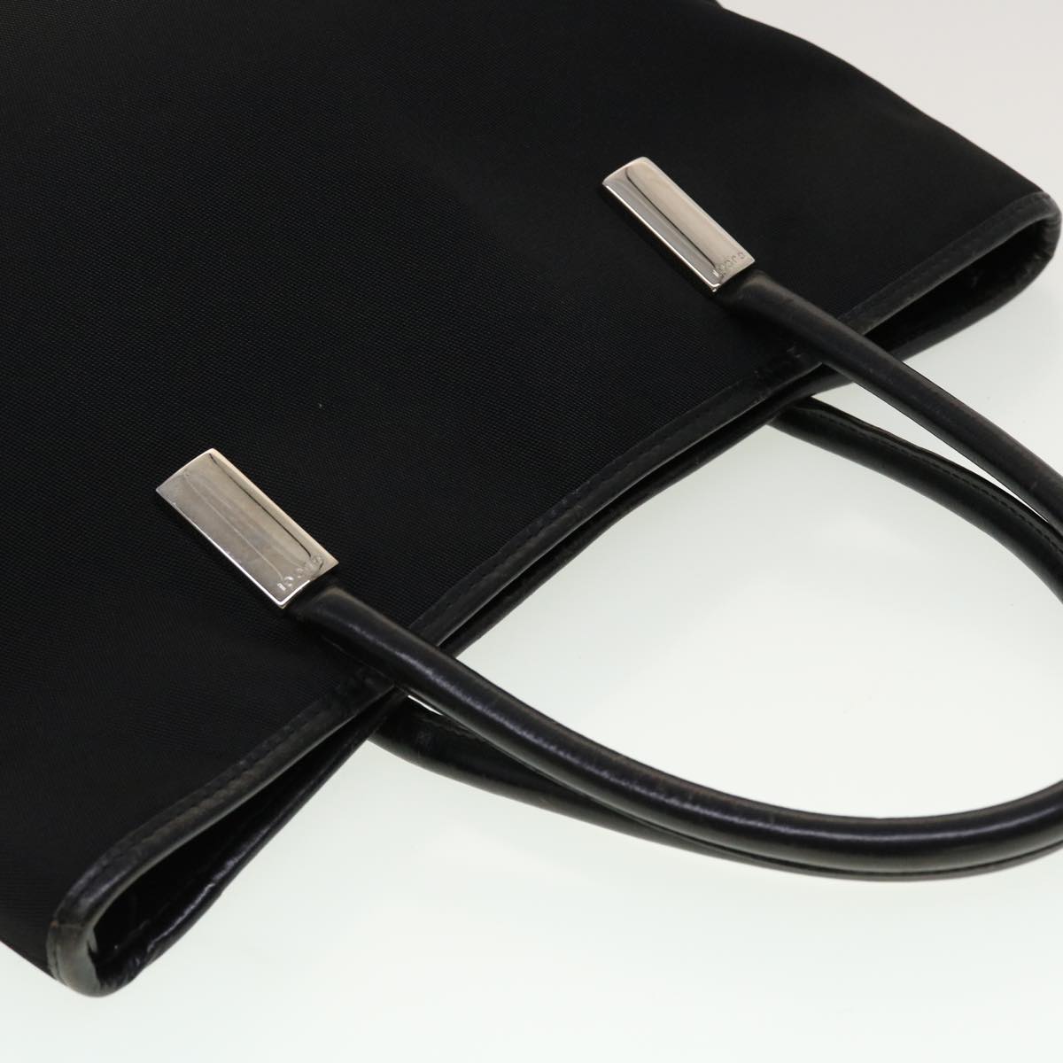 GUCCI Shoulder Bag Nylon Leather Black 45027