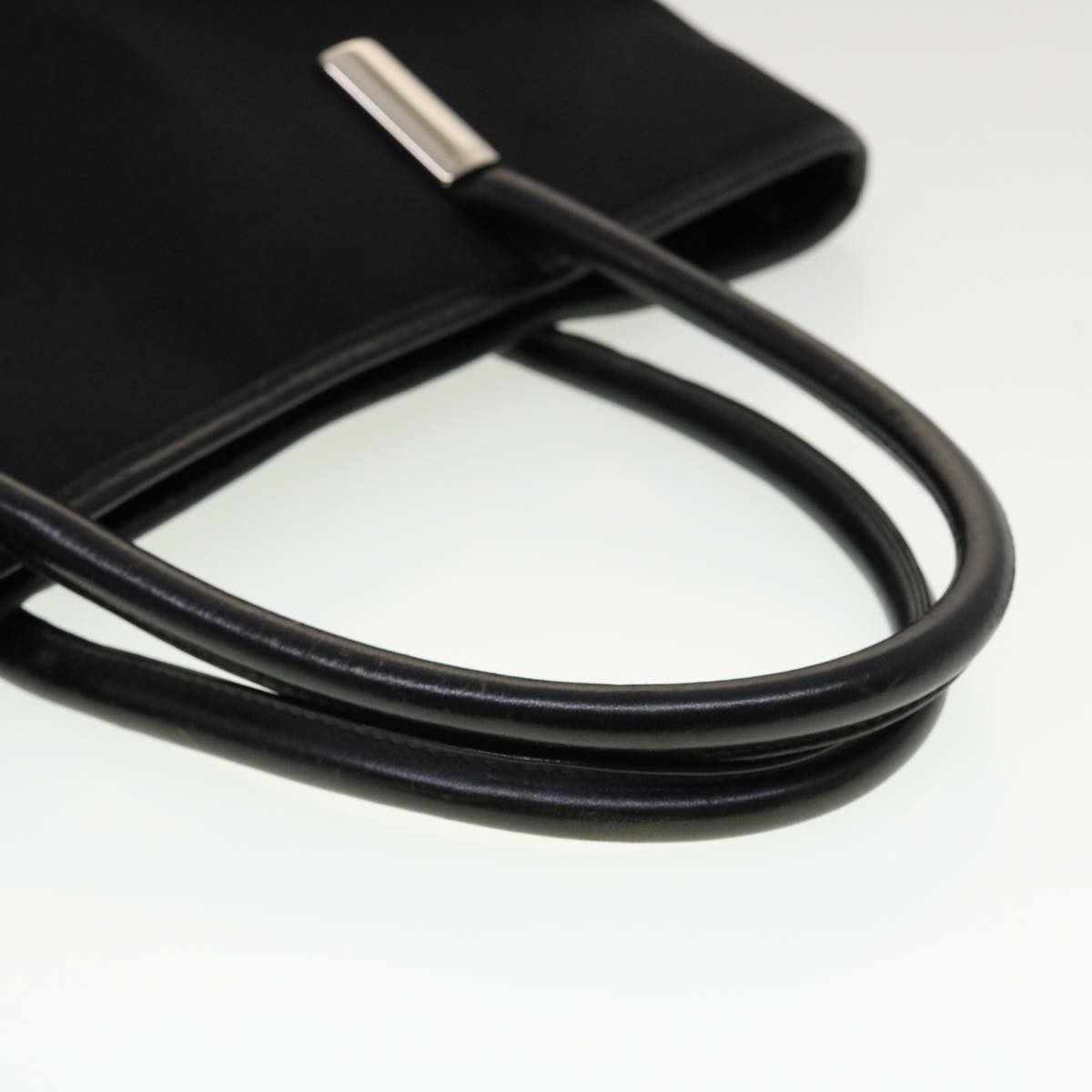 GUCCI Shoulder Bag Nylon Leather Black 45027