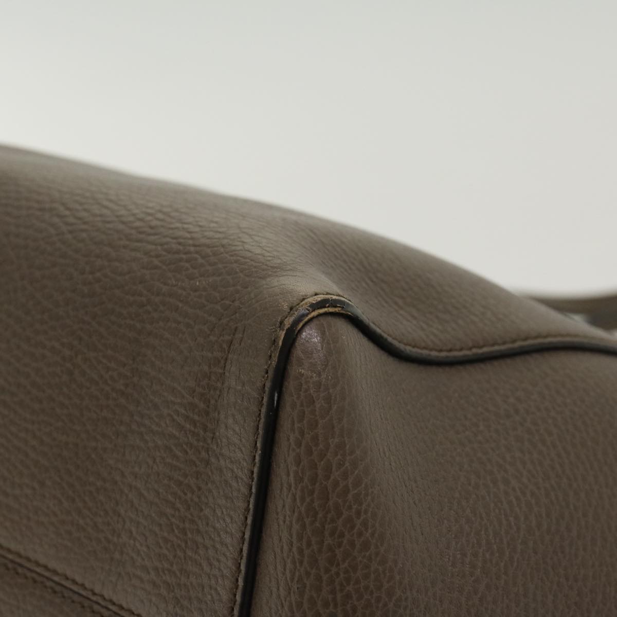 GUCCI Shoulder Bag Leather Gray 354408 45056