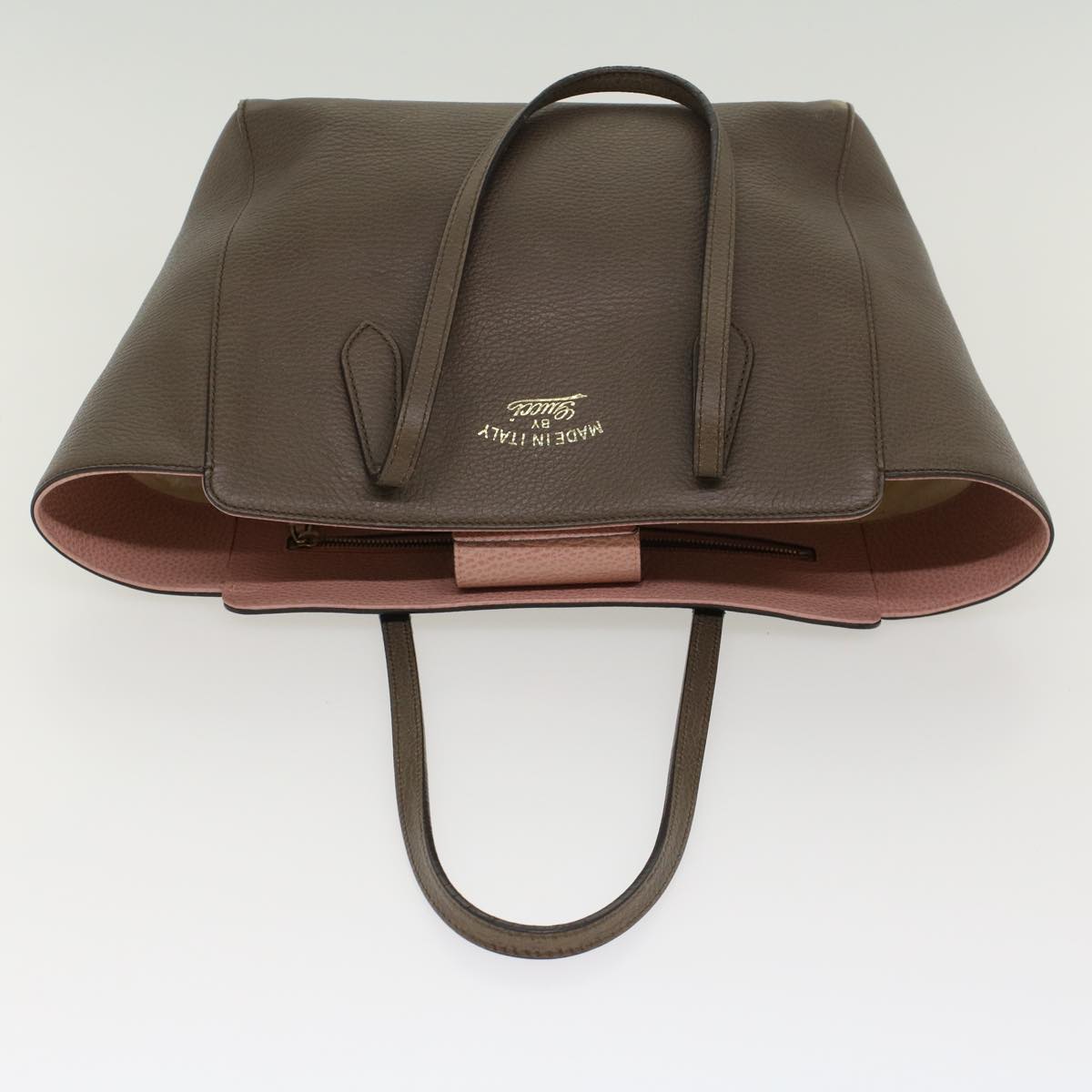 GUCCI Shoulder Bag Leather Gray 354408 45056