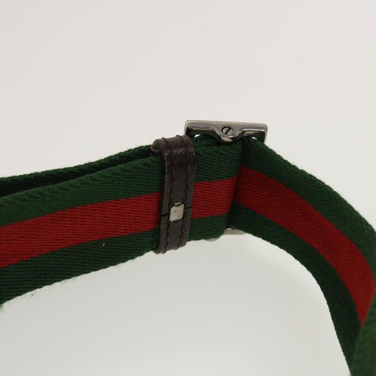 GUCCI GG Canvas Web Sherry Line Shoulder Bag Beige Green Red 181092 45097