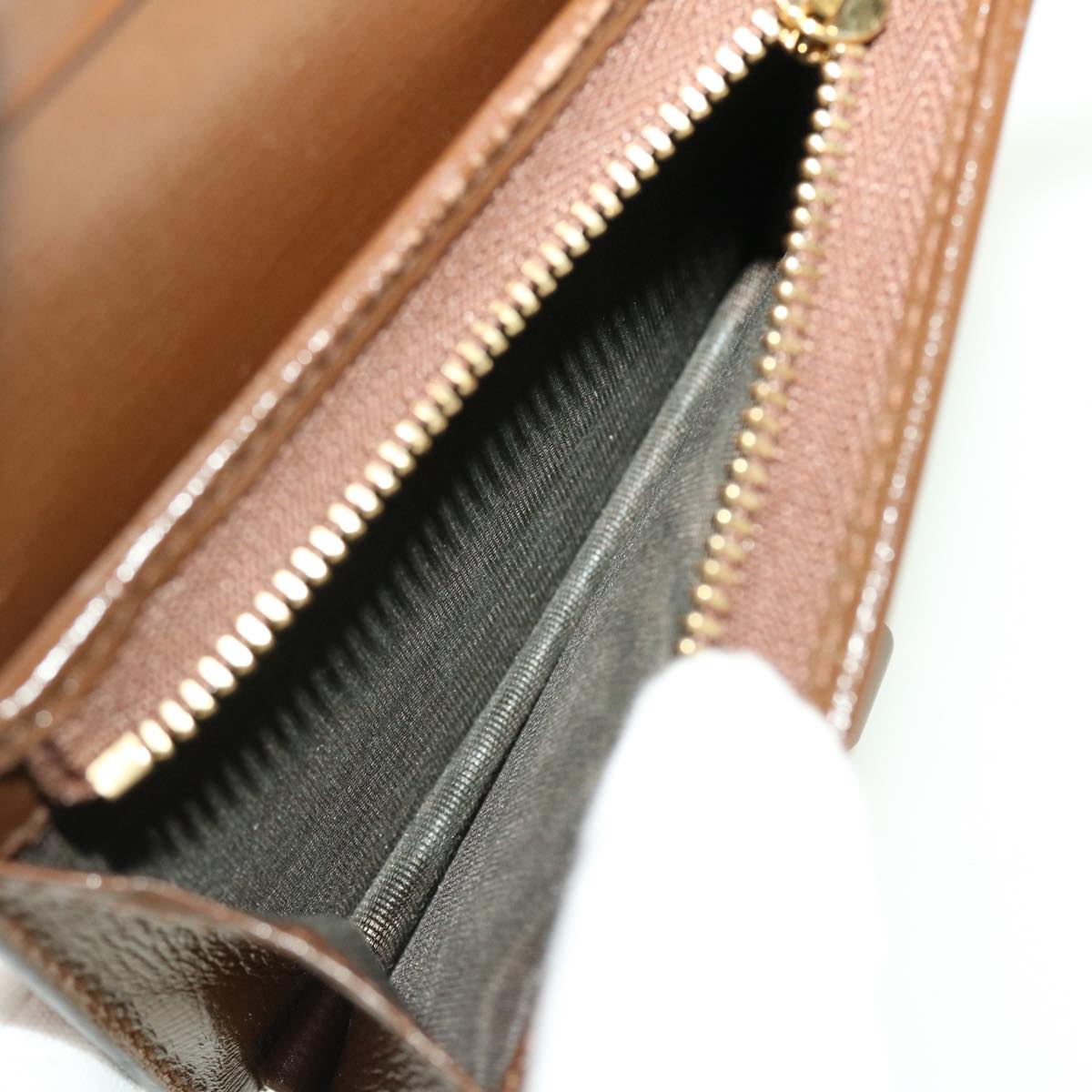 GUCCI GG Canvas Jackie Web Sherry Line Wallet PVC Beige 645536 45099