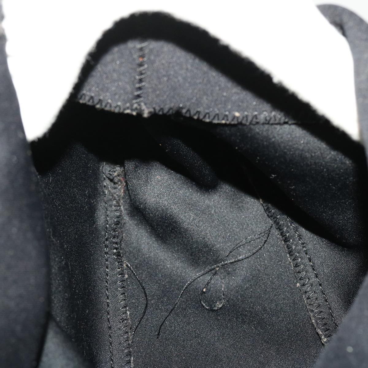 FENDI Mamma Baguette Shoulder Bag Nylon Black 45194