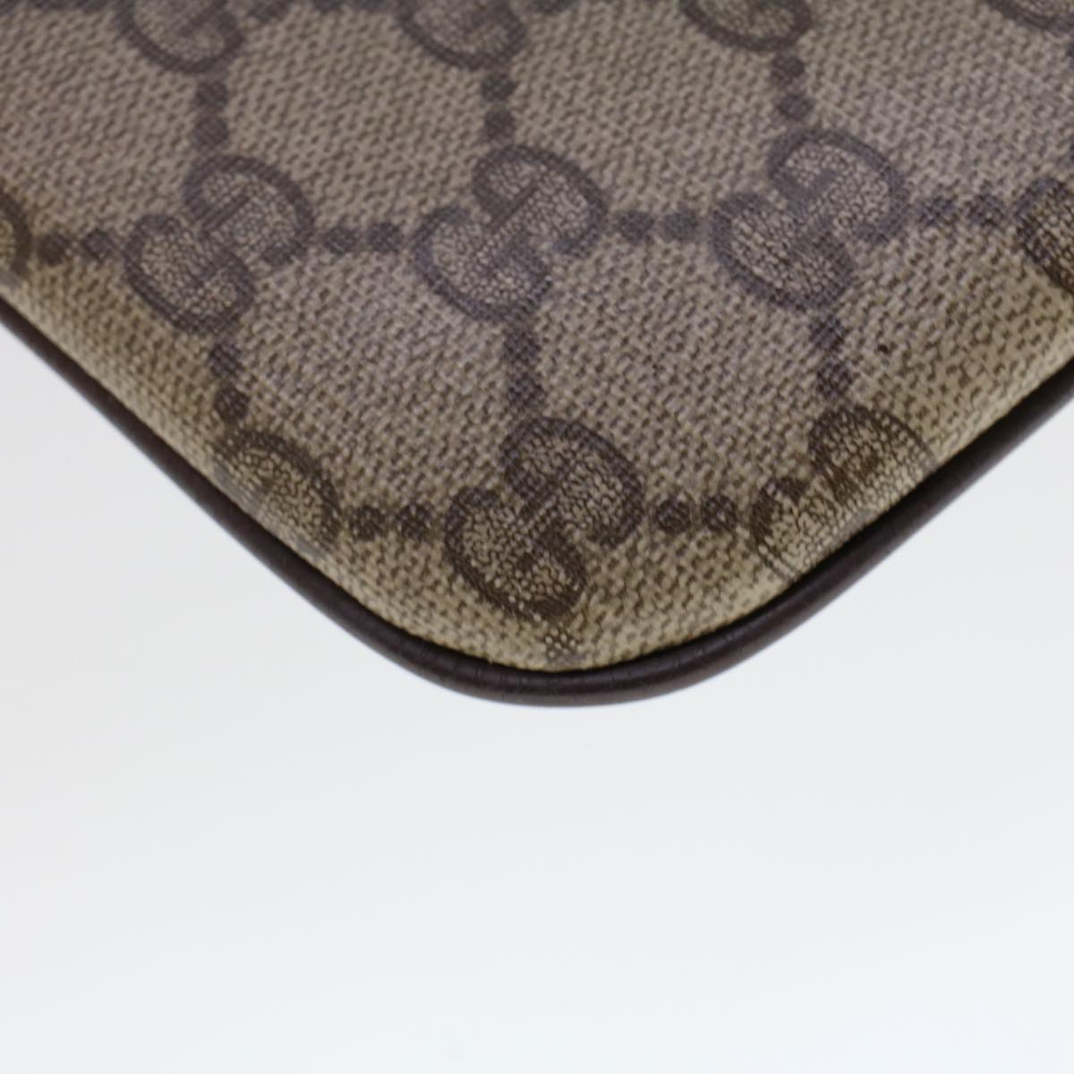GUCCI GG Canvas Web Sherry Line Hand Bag PVC Leather Beige Red 45605