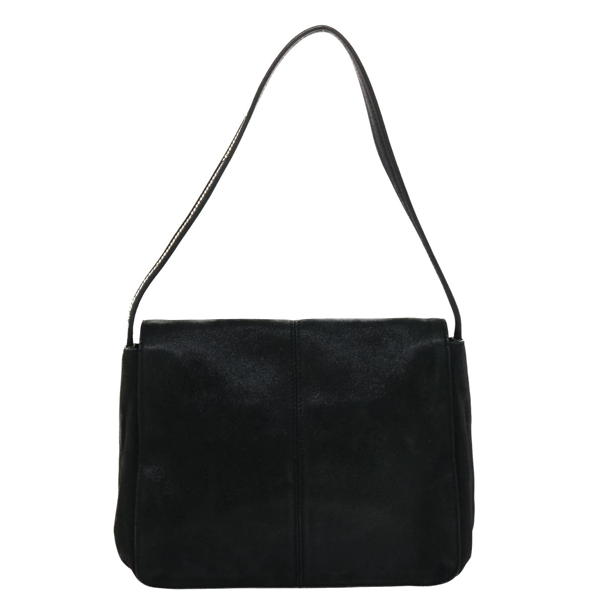 FENDI Shoulder Bag Leather Black 45641