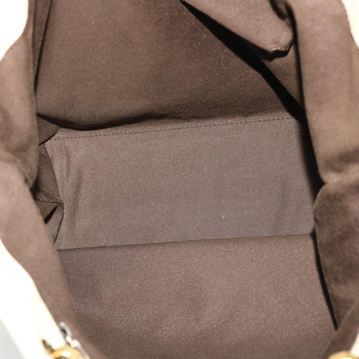 GUCCI GG Canvas Shoulder Bag Leather Beige 120836 45643