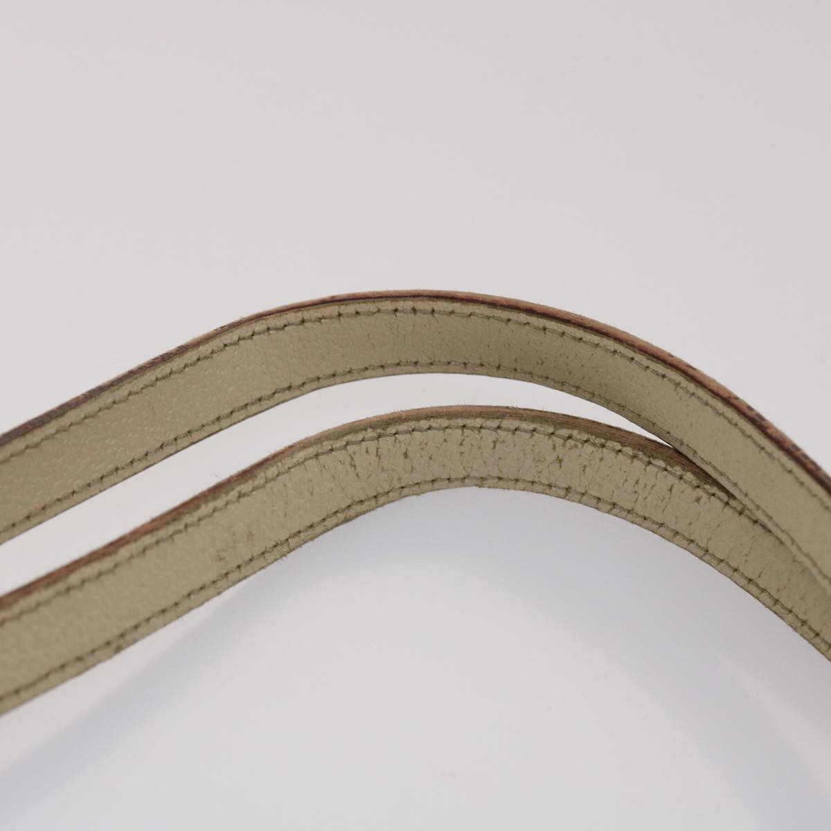 GUCCI GG Canvas Shoulder Bag Leather Beige 120836 45643