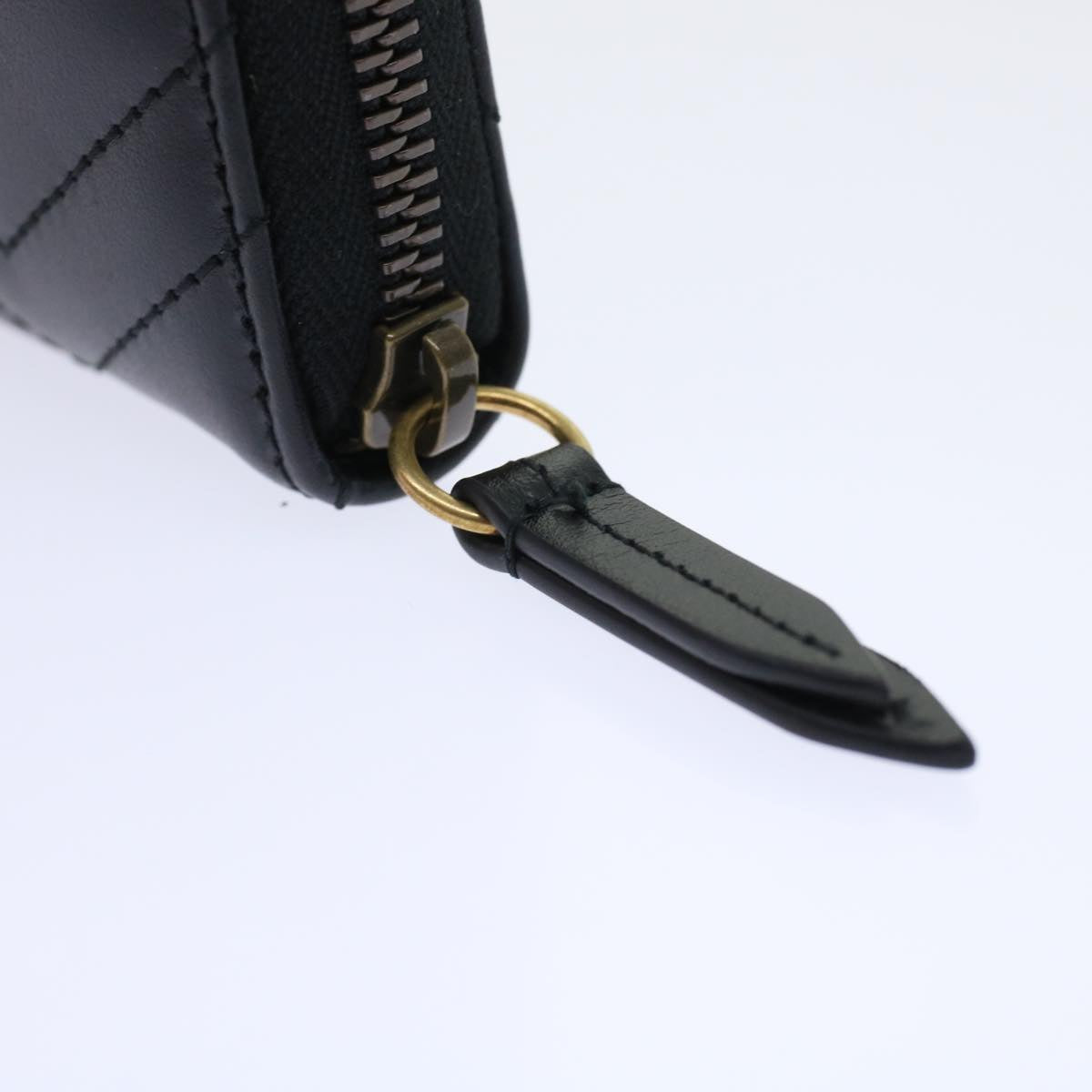 GUCCI GG Marmont Zip Around Wallet Long Wallet Black 443123 45675A
