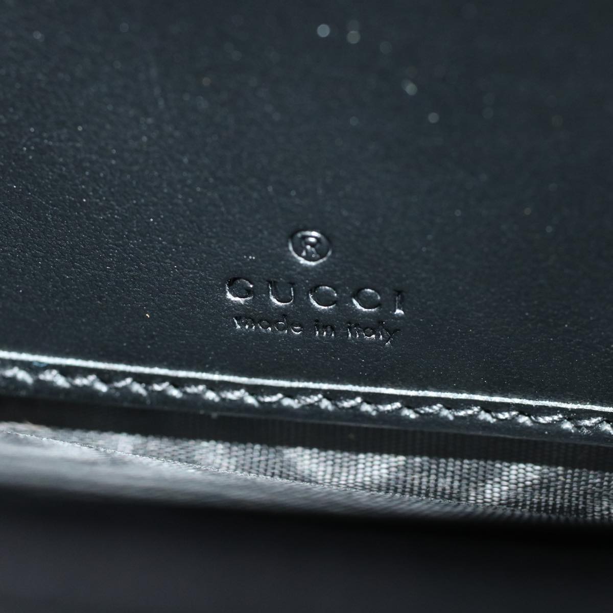 GUCCI GG Marmont Zip Around Wallet Long Wallet Black 443123 45675A