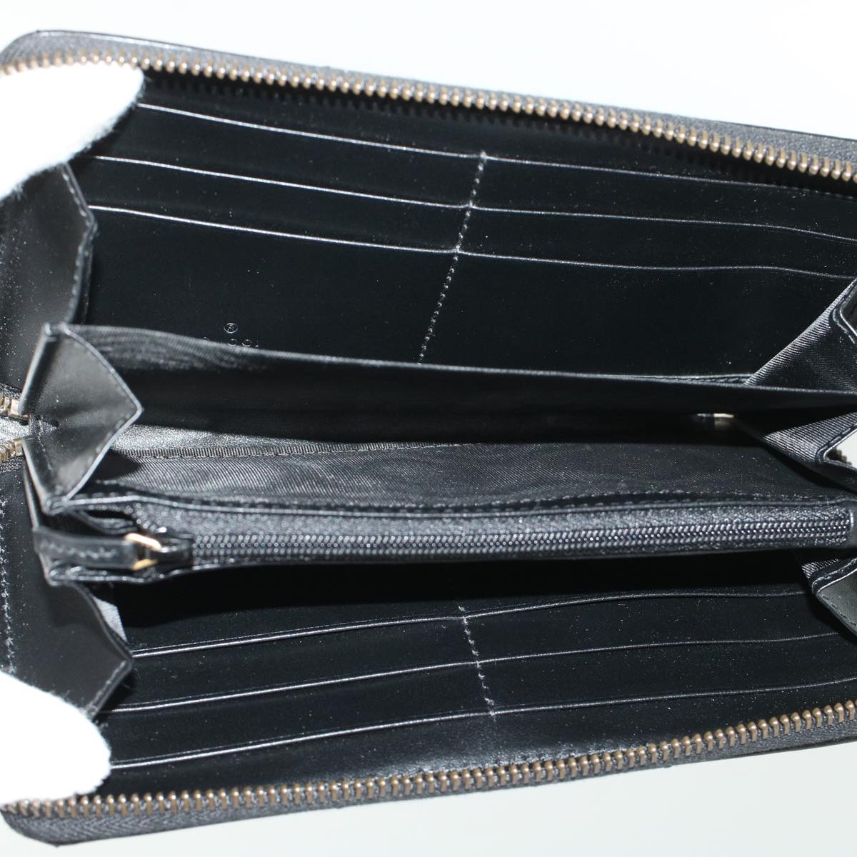 GUCCI GG Marmont Zip Around Wallet Long Wallet Black 443123 45675A
