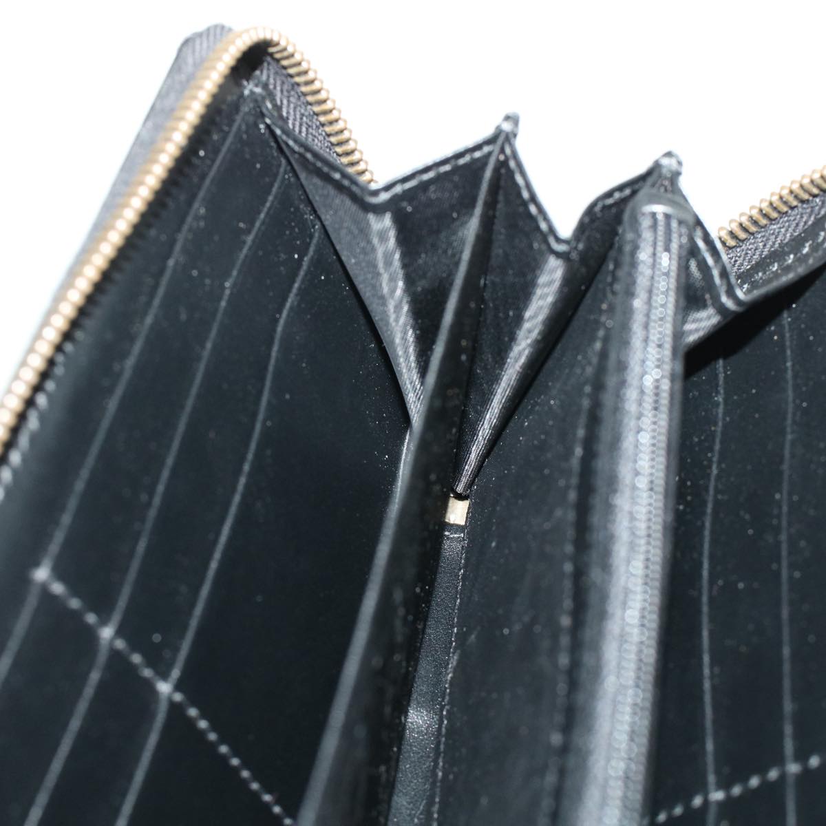 GUCCI GG Marmont Zip Around Wallet Long Wallet Black 443123 45675A