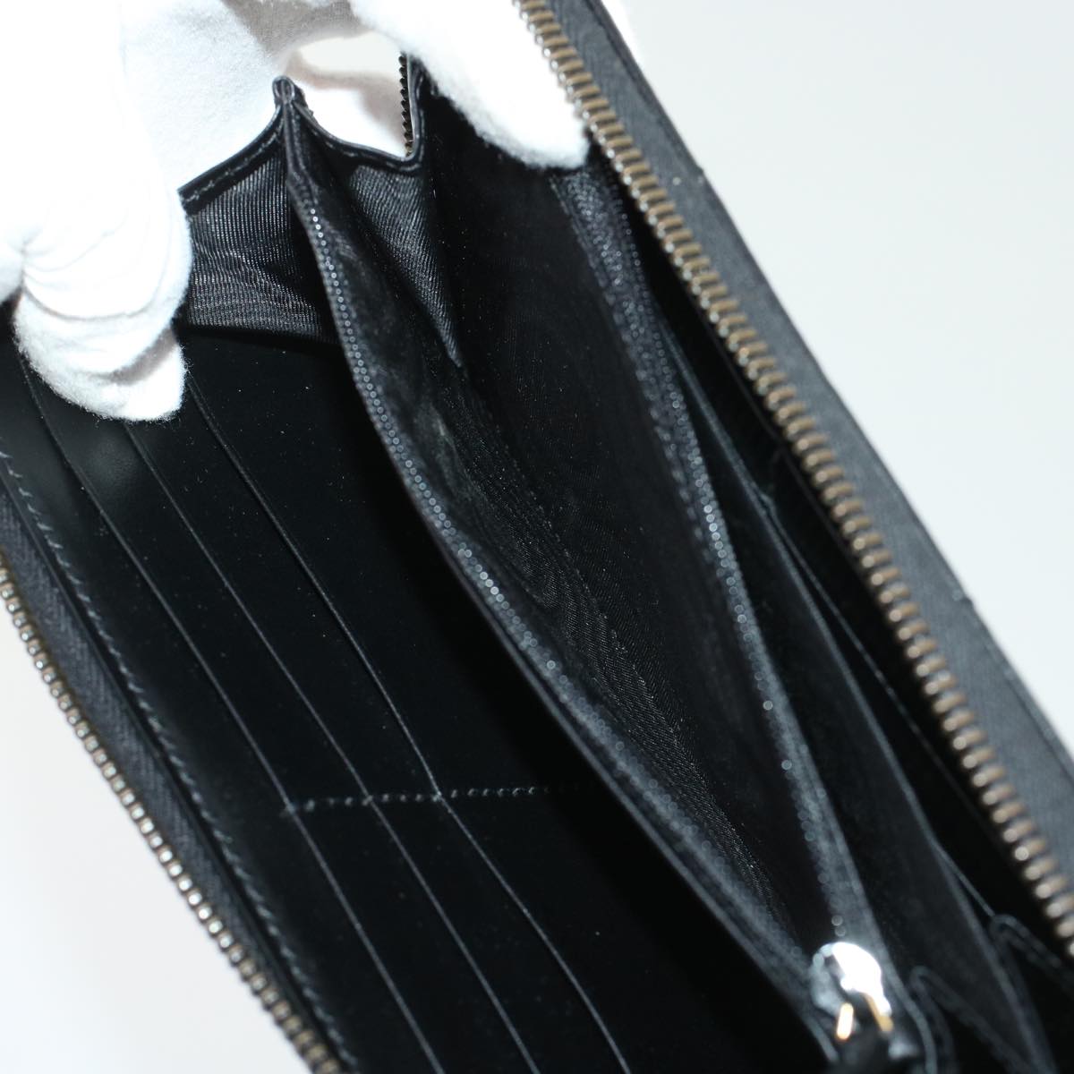 GUCCI GG Marmont Zip Around Wallet Long Wallet Black 443123 45675A