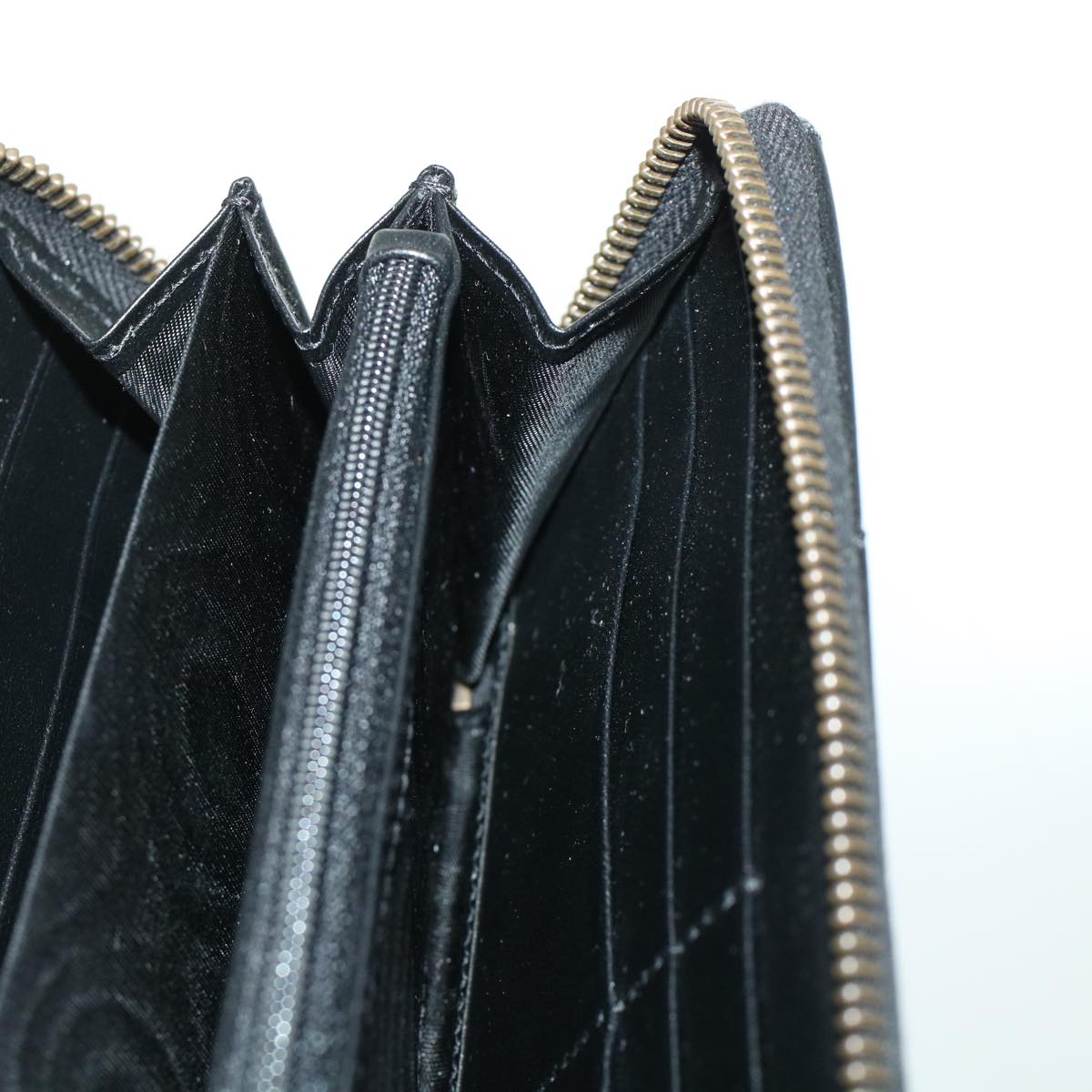GUCCI GG Marmont Zip Around Wallet Long Wallet Black 443123 45675A