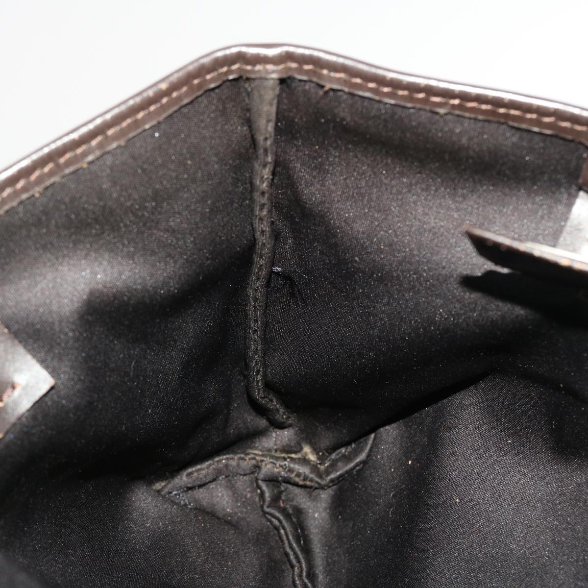 FENDI Zucca Canvas Shoulder Bag Black Brown 45705