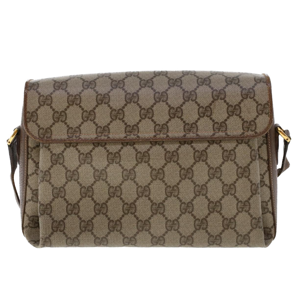 GUCCI GG Canvas Web Sherry Line Shoulder Bag Beige Red Green 45822