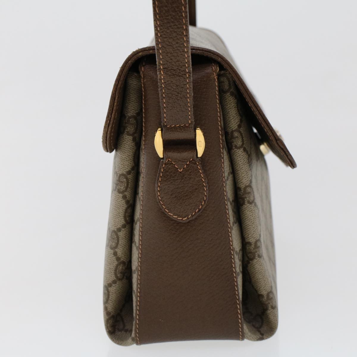 GUCCI GG Canvas Web Sherry Line Shoulder Bag Beige Red Green 45822