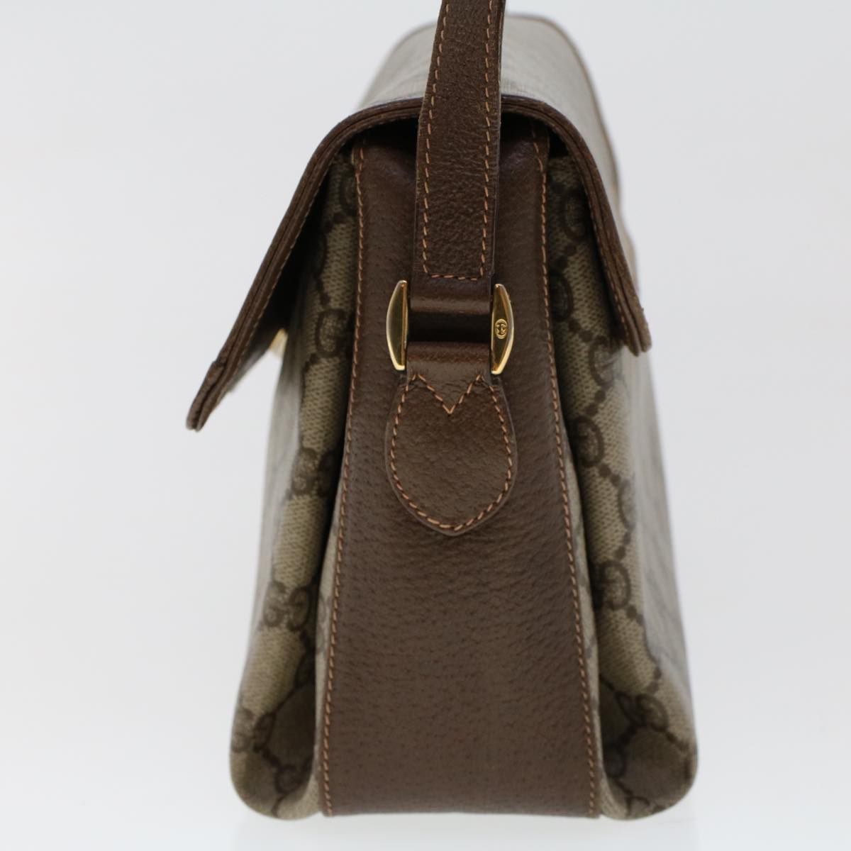GUCCI GG Canvas Web Sherry Line Shoulder Bag Beige Red Green 45822
