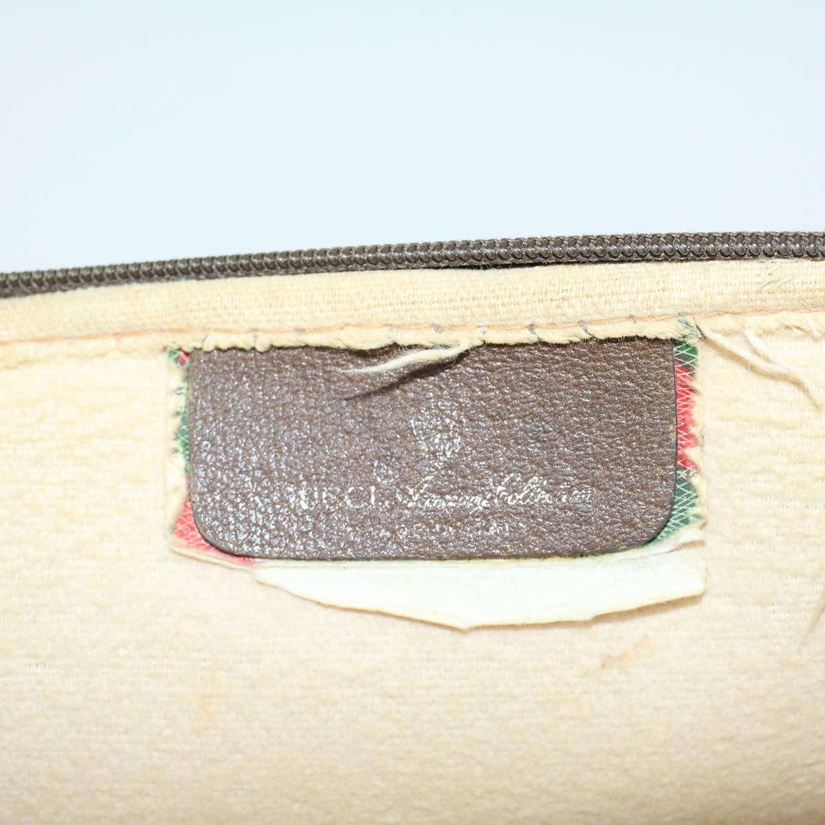 GUCCI GG Canvas Shoulder Bag PVC Leather Beige 45871