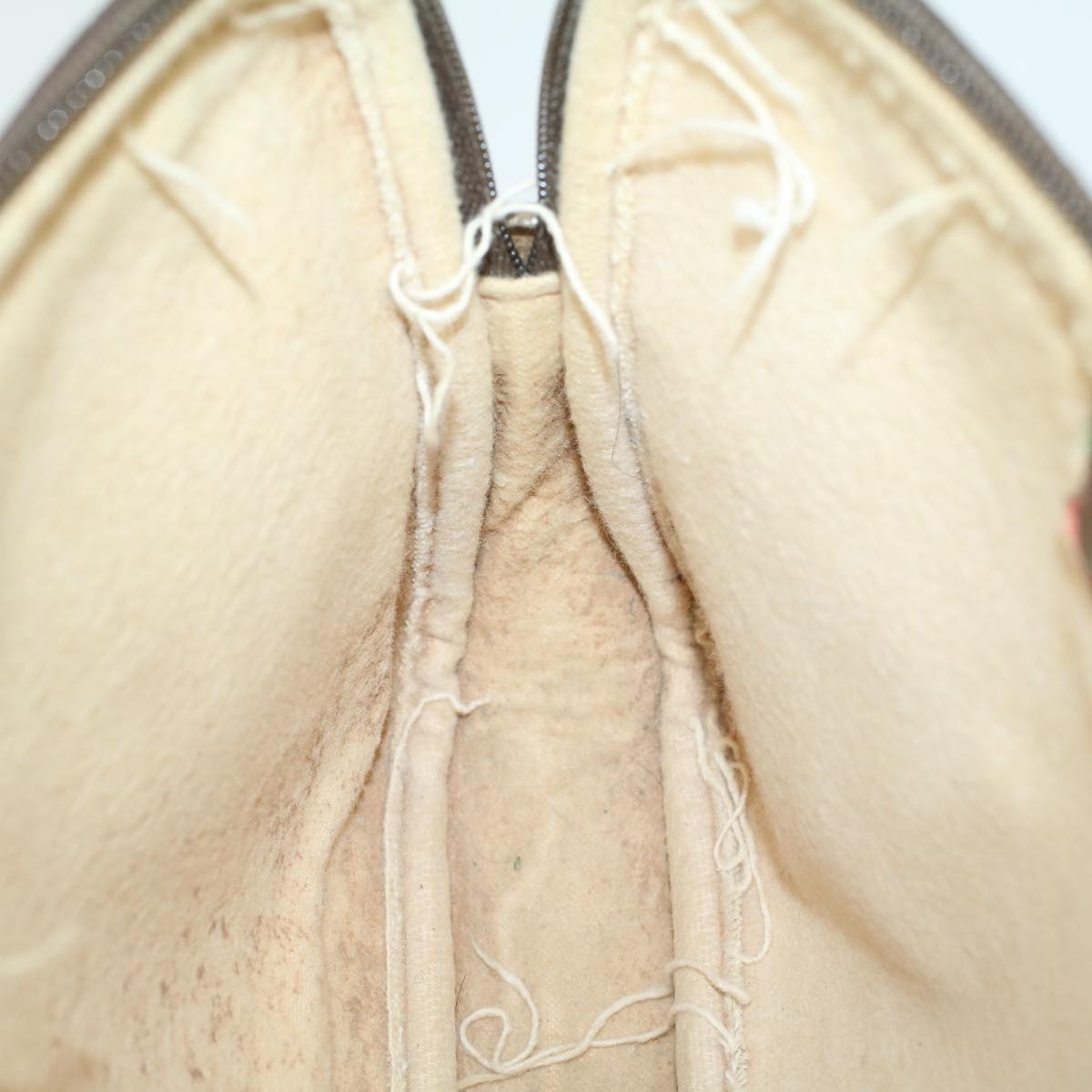 GUCCI GG Canvas Shoulder Bag PVC Leather Beige 45871