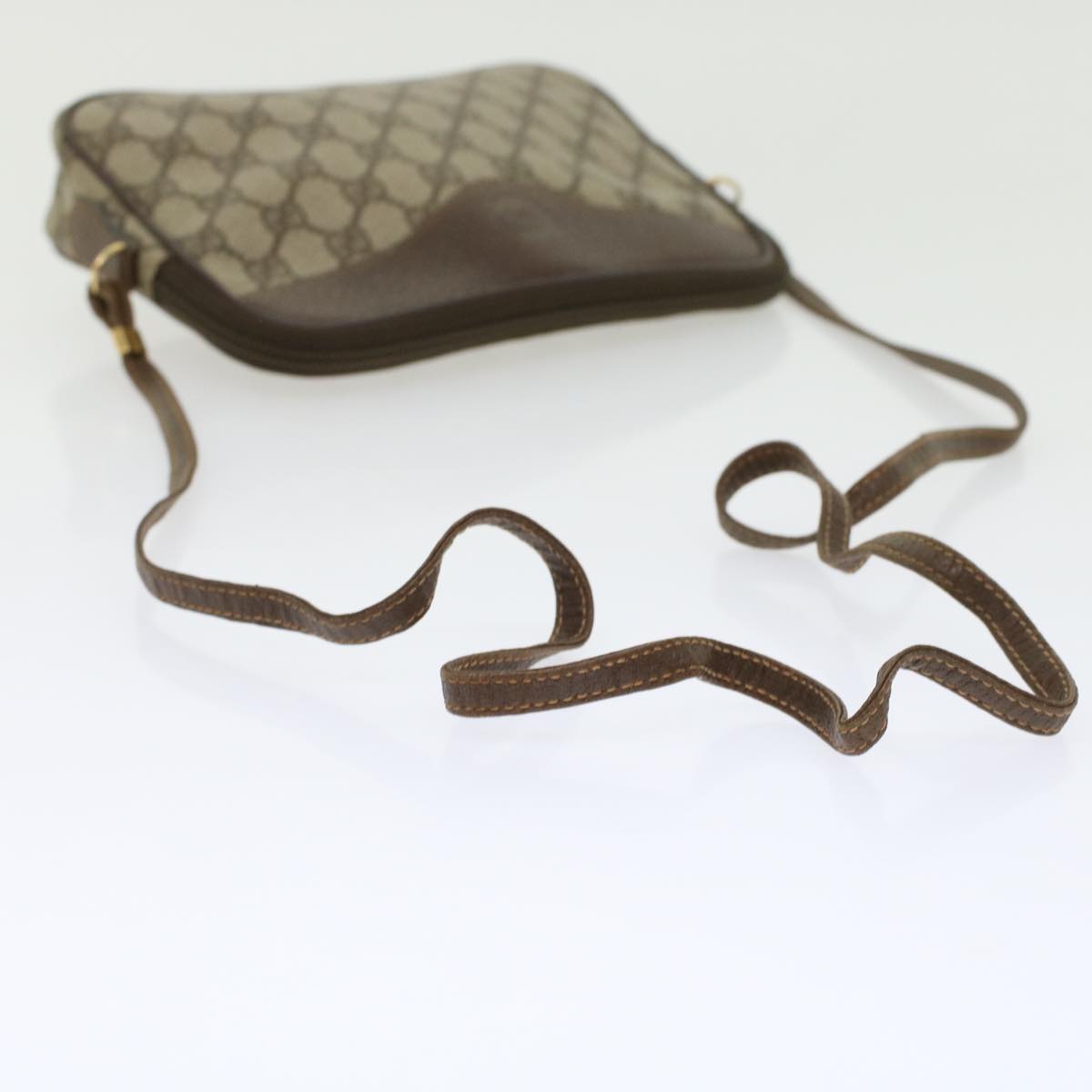 GUCCI GG Canvas Shoulder Bag PVC Leather Beige 45883
