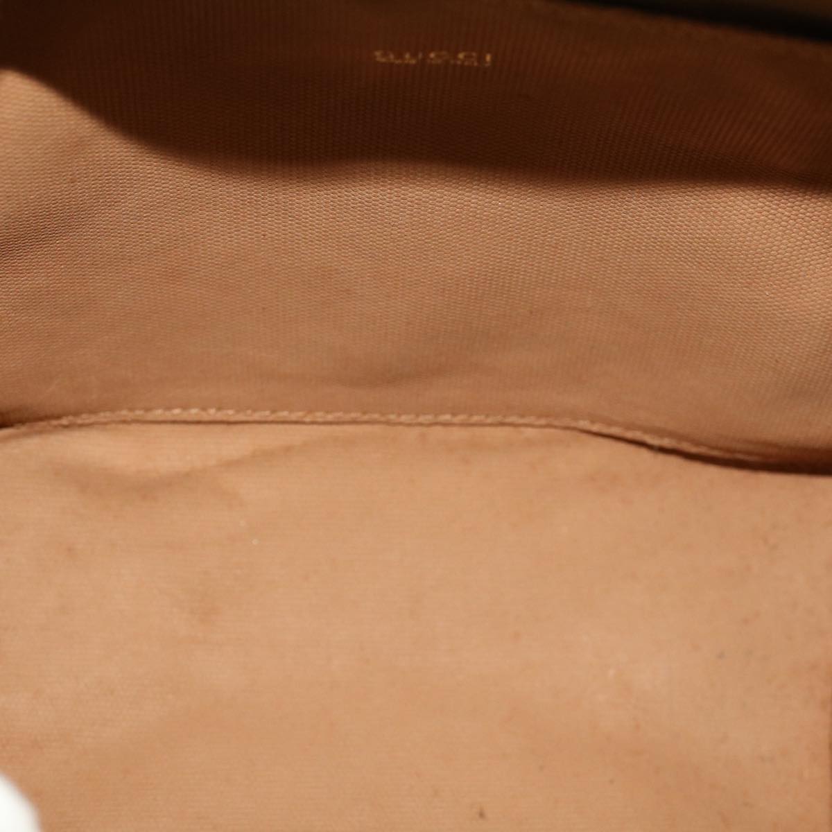 GUCCI GG Canvas Pouch PVC Leather Beige 45909