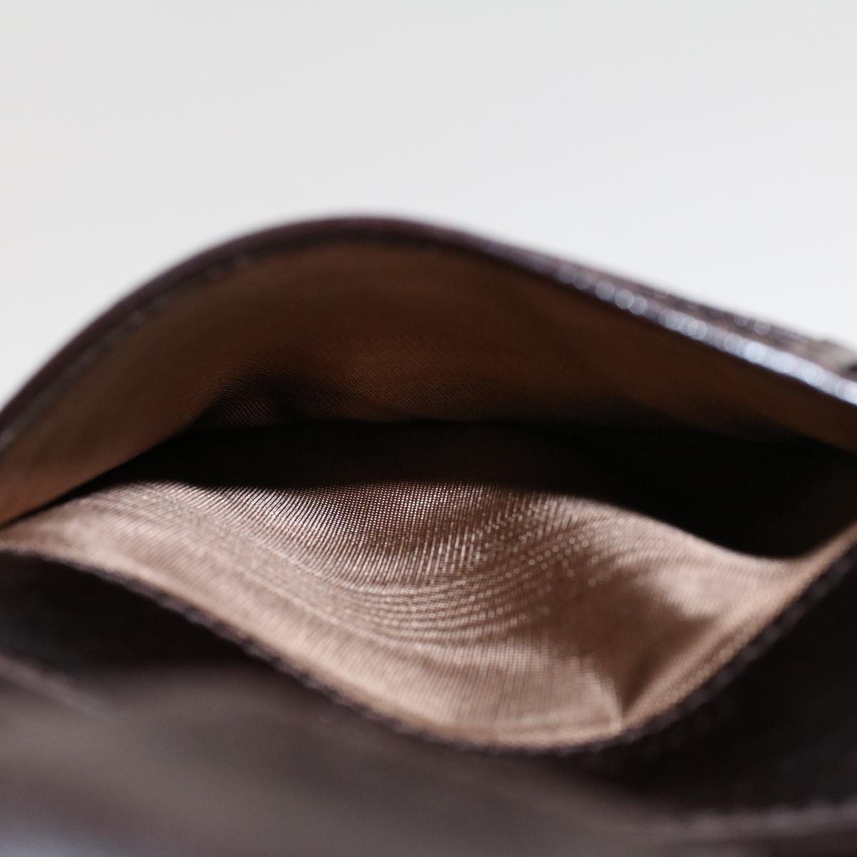 FENDI Zucca Canvas Wallet Black Brown 45939
