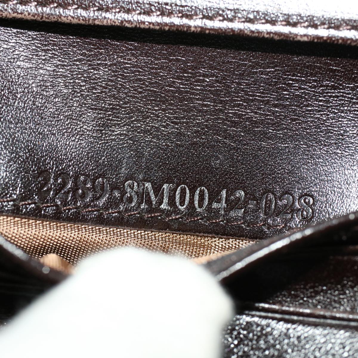 FENDI Zucca Canvas Wallet Black Brown 45939