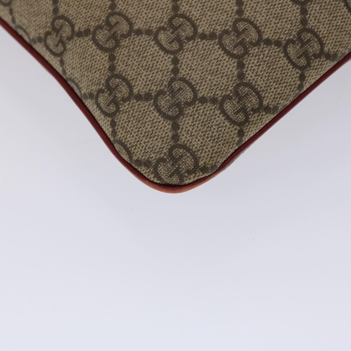 GUCCI GG Canvas Hand Bag PVC Leather Beige 117551 45960