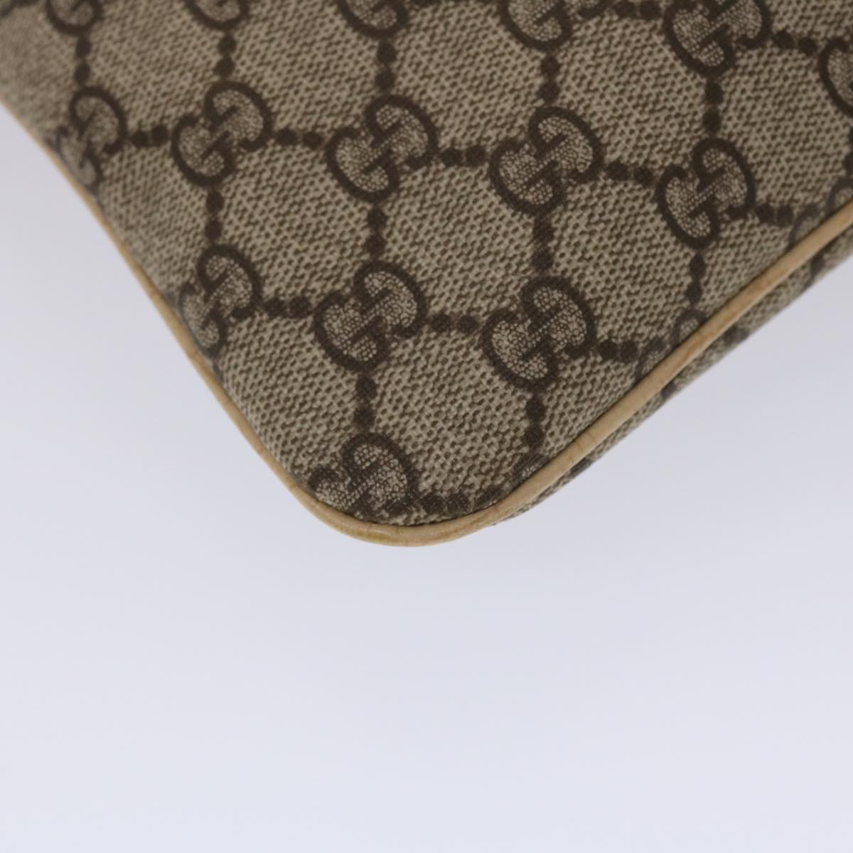 GUCCI GG Canvas Hand Bag PVC Leather Beige 117551 45968