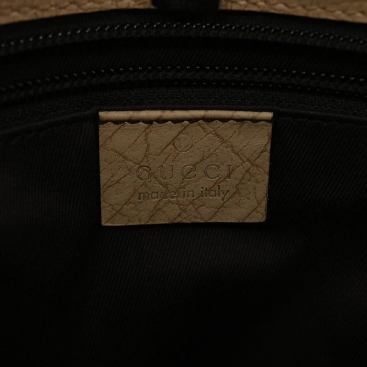 GUCCI GG Canvas Hand Bag PVC Leather Beige 117551 45968