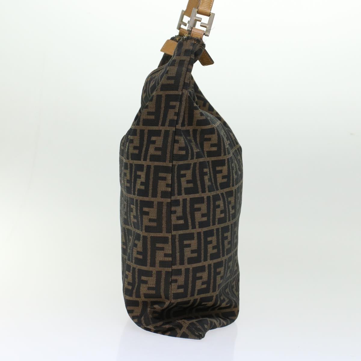 FENDI Zucca Canvas Hand Bag 2Set Black Brown 45973
