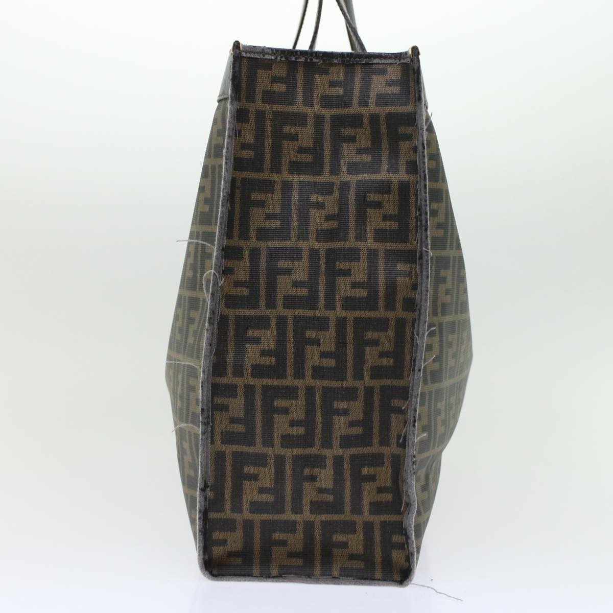 FENDI Zucca Canvas Hand Bag 2Set Black Brown 45973