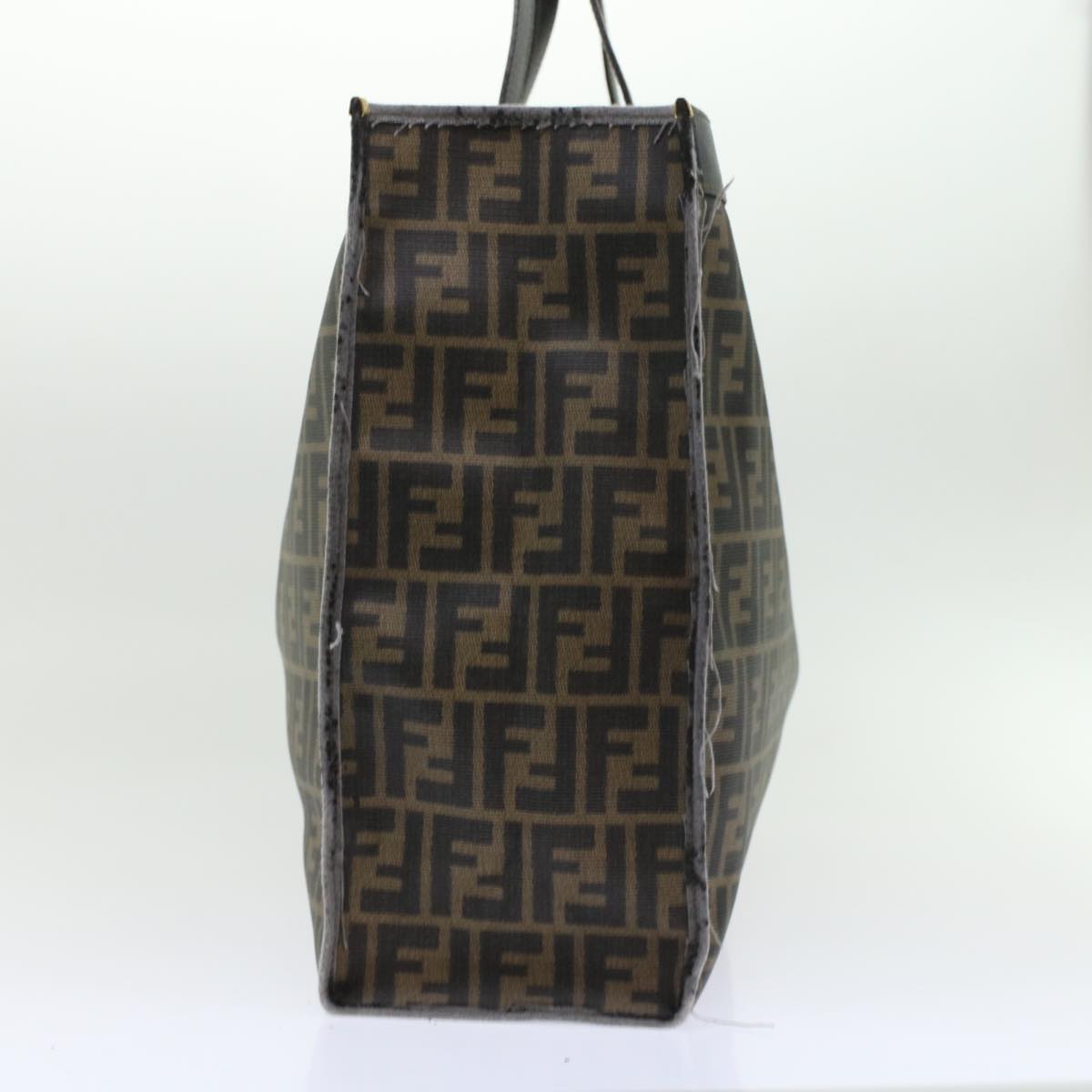 FENDI Zucca Canvas Hand Bag 2Set Black Brown 45973