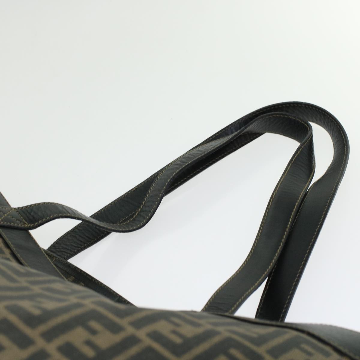 FENDI Zucca Canvas Hand Bag 2Set Black Brown 45973