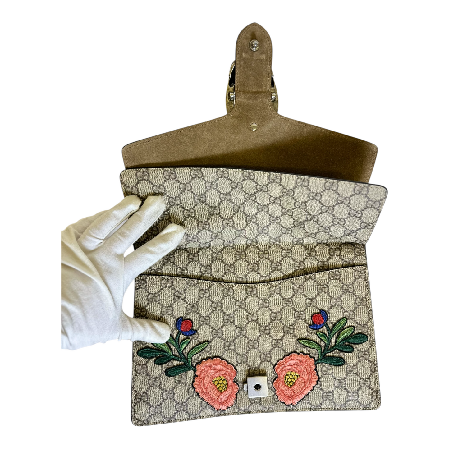 GLM-- Dionysus Bag Embellished GG Coated Canvas Medium