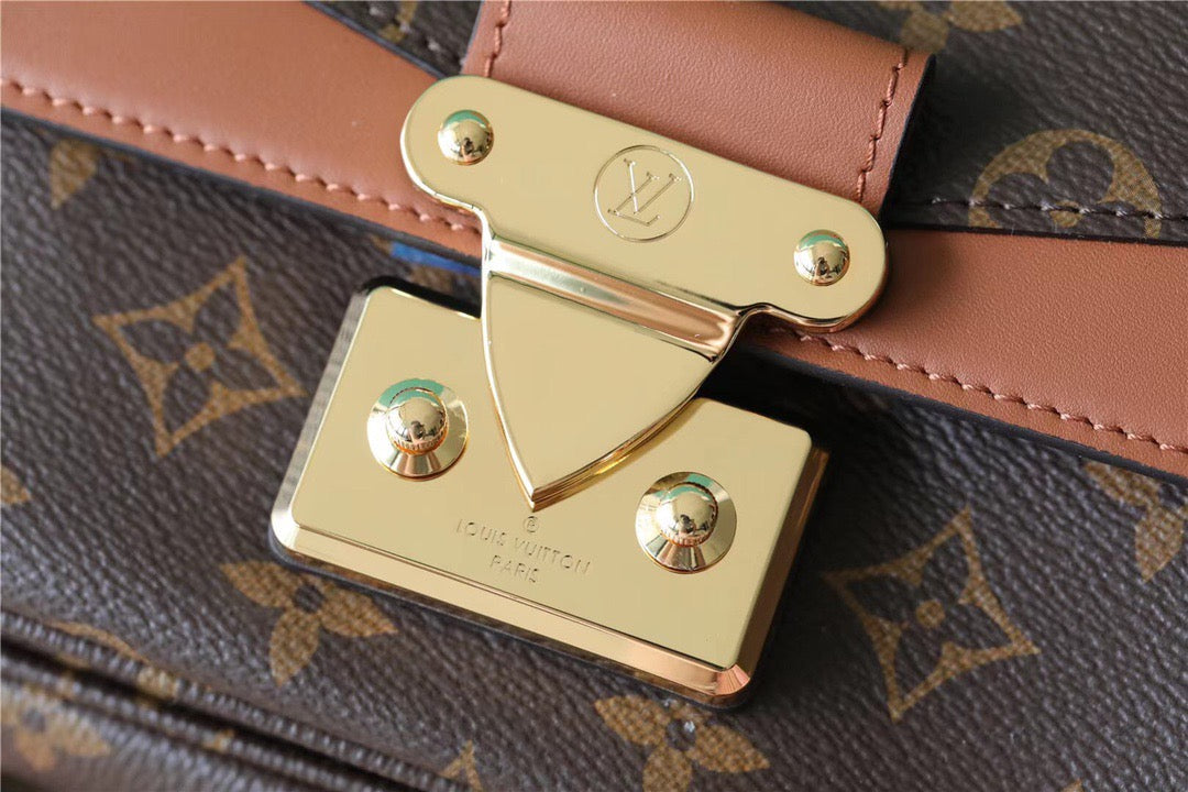 LV MarGLAMIau Monogram Canvas Caramel Brown For Women,  Shoulder and Crossbody Bags 9.6in/24.5cm LV M46127