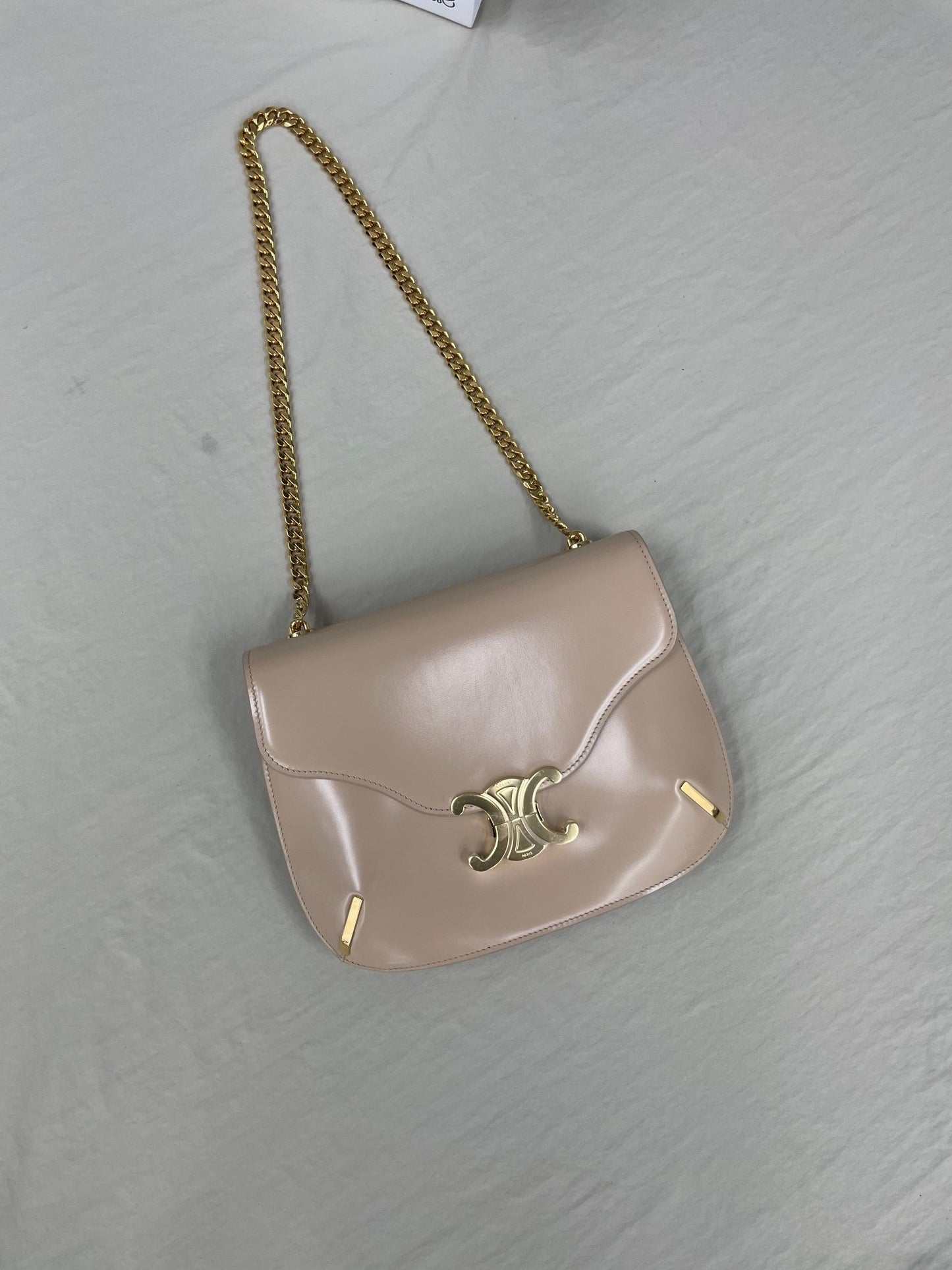 CE Chain Besace Triomphe Nude For Women 10in/24.5cm 199273BF4.03ND