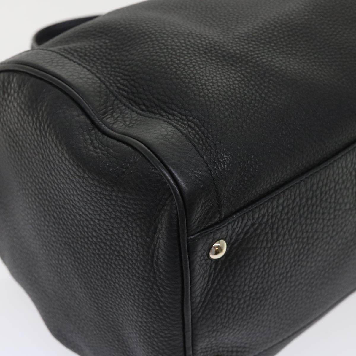GUCCI Soho Boston Bag Leather Black 282302 46157
