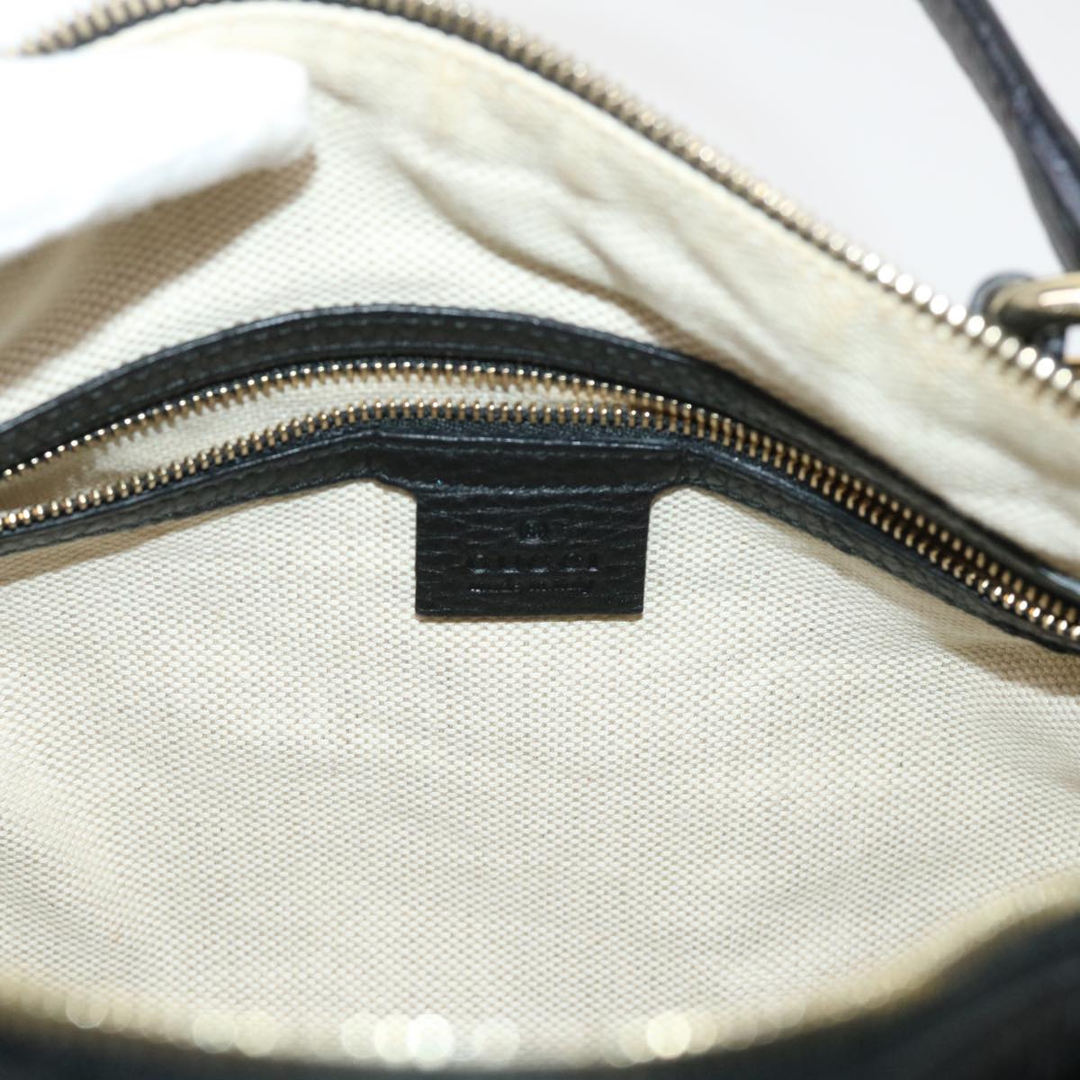GUCCI Soho Boston Bag Leather Black 282302 46157