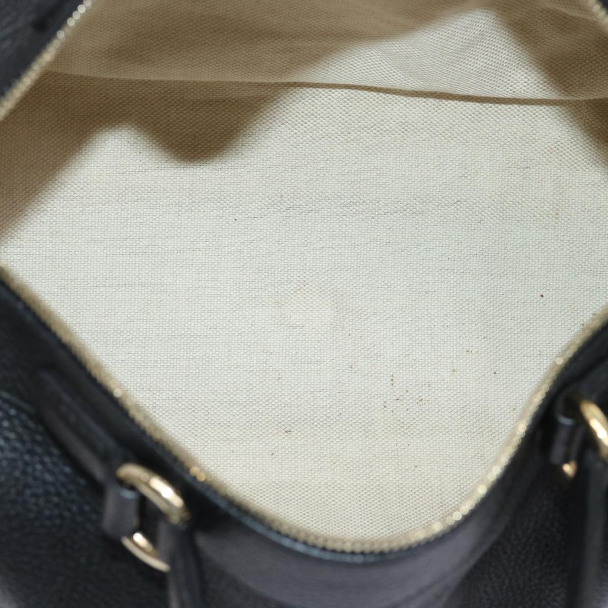 GUCCI Soho Boston Bag Leather Black 282302 46157