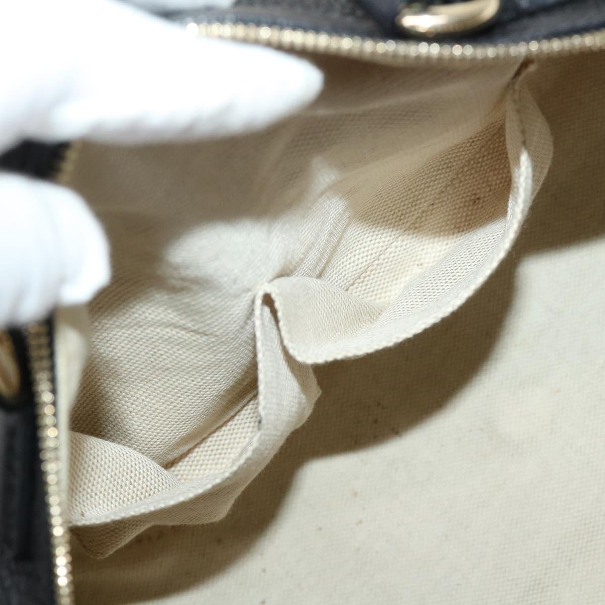 GUCCI Soho Boston Bag Leather Black 282302 46157