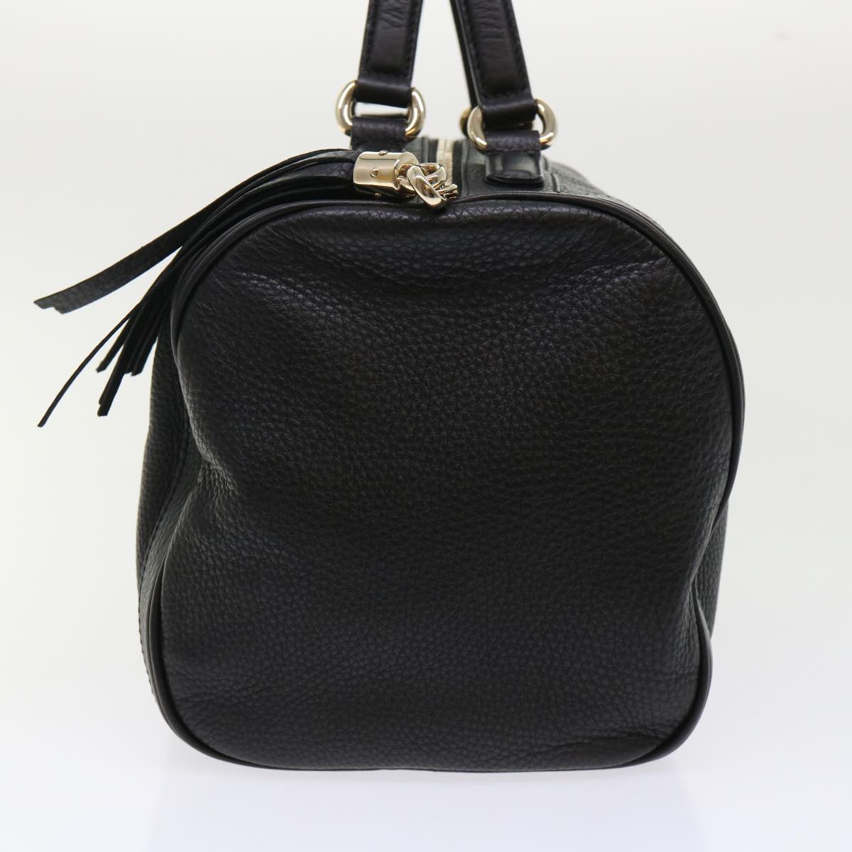GUCCI Soho Boston Bag Leather Black 282302 46157