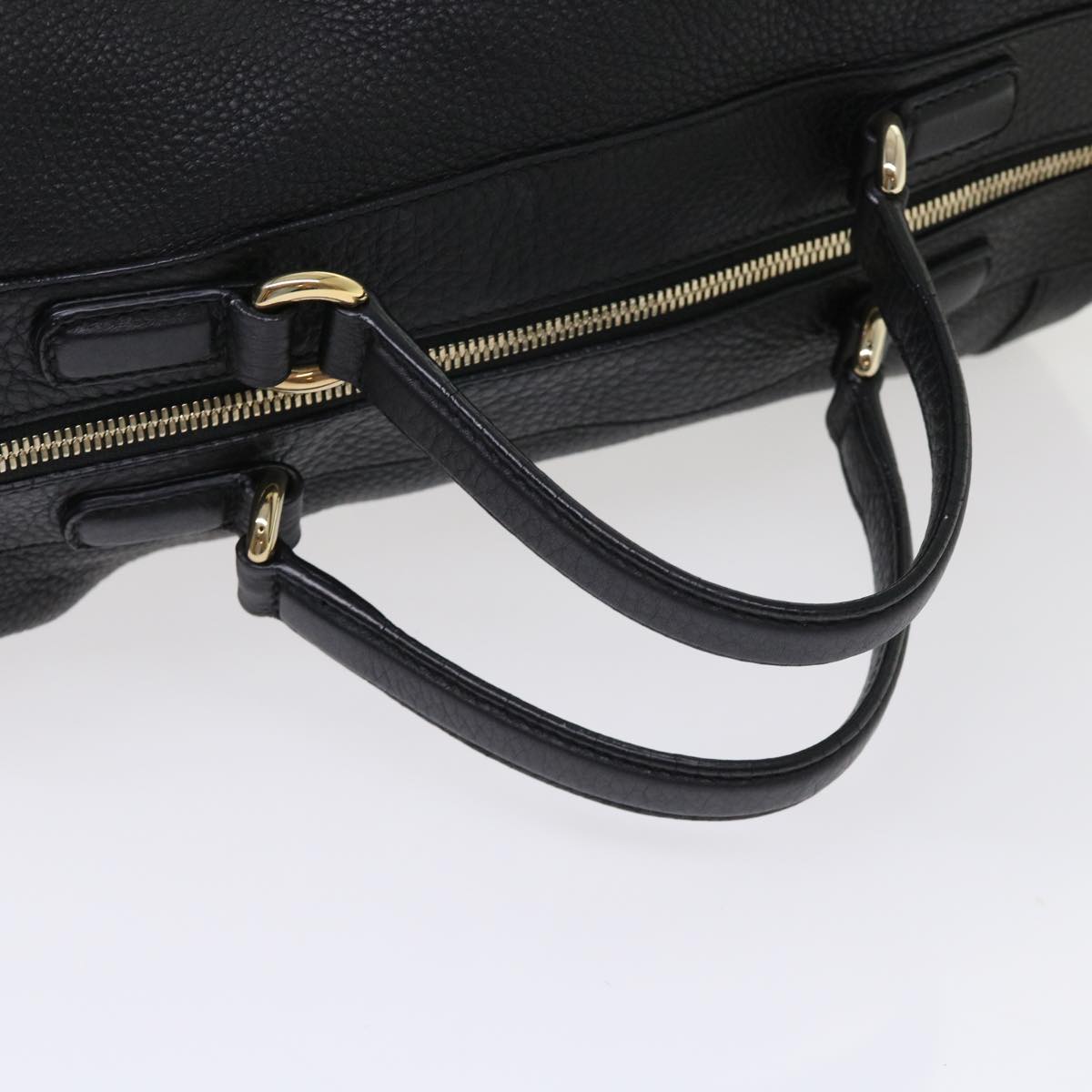 GUCCI Soho Boston Bag Leather Black 282302 46157